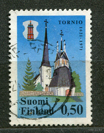 Город Торнио. Герб. Финляндия. 1971. Полная серия 1 марка