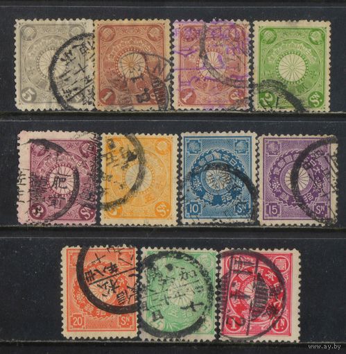Япония Имп 1899 Вып Императорская хризантема Стандарт #75-8,80,82-5,87