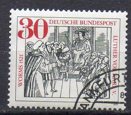 450-летие Вормсского рейхстага ФРГ 1971 год серия из 1 марки