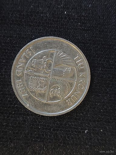 10 крон исландия 1987