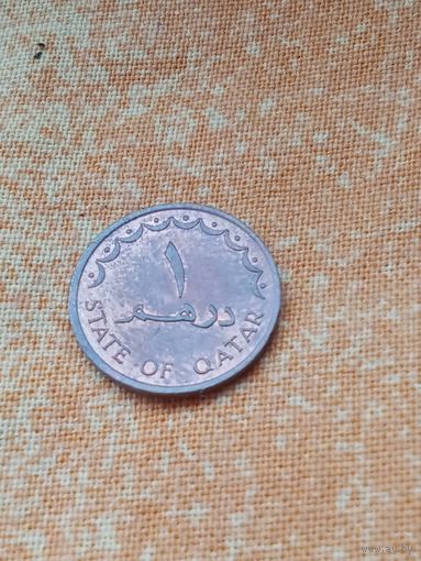 20. Катар 1 дирхам, 1973 г. Редкий мелкий номинал. UNC!