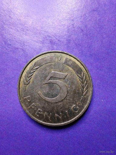 Германия ФРГ 5 пфеннигов 1990 J