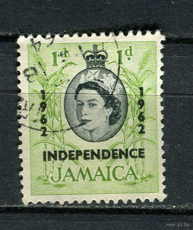 Ямайка - 1962 - Надпечатка INDEPENDENCE 1962 на  1P - [Mi.184] - 1 марка. Гашеная.  (Лот 16HW)-TG3P20