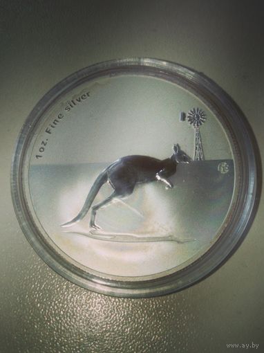 Монета Кенгуру,Австралия,серебро 999.9,унция