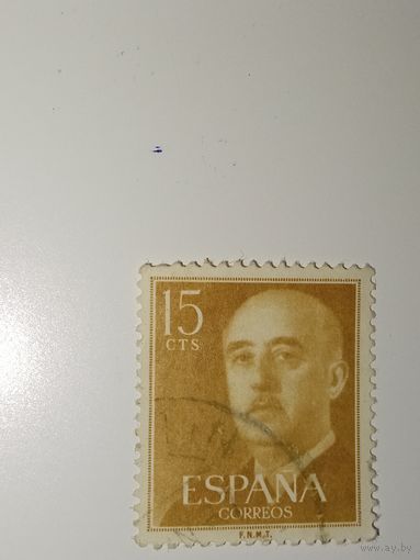 Испания  1955 Франсиско Франко, испанский генерал и диктатор.