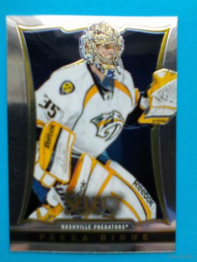 Пекка Ринне "Нэшвилл Предаторз" - Карточка "PANINI" Сезон 2013/14 года - "Экс Вратарь минского Динамо".