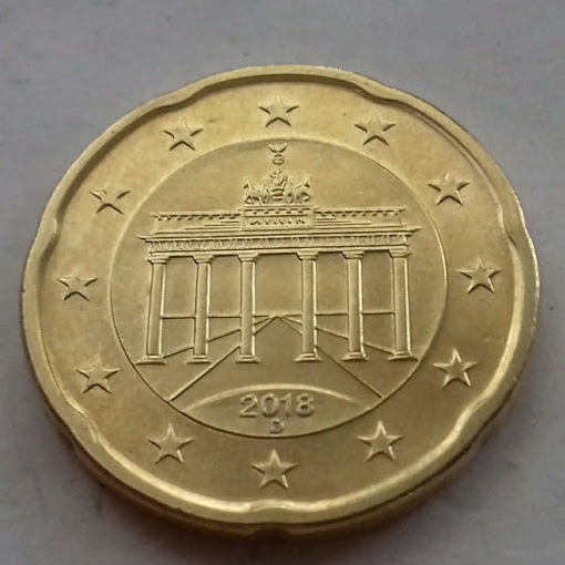 20 евроцентов, Германия 2018 D, UNC