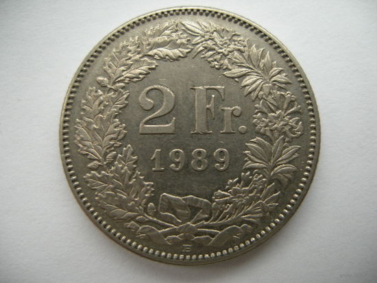 2 франка 1989 Швейцария