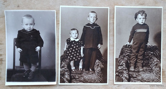 Три фото детей. Минск 1957, 1961 гг. 9х14 см. Цена за 1.