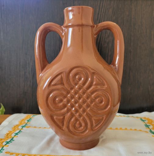 Кувшин/амфора, глазурованная керамика.