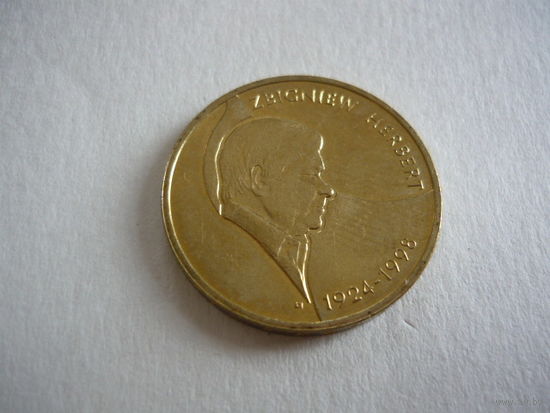 2 злотых 2008г . ZBIGNIEW HERBERT