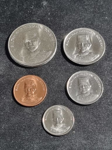 Бруней 1 сен 5,10,20,50 сенов 2005-2008 Unc
