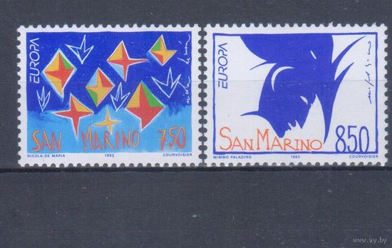 [289] Сан-Марино 1993. Культура.Искусство.Современная живопись.Европа.EUROPA. СЕРИЯ MNH