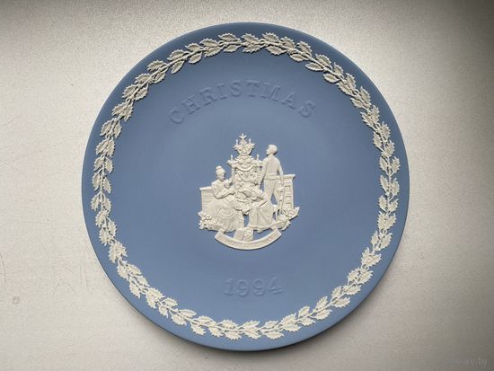 Тарелка декоративная Wedgwood, Christmas, 1994, бисвит, фарфор.