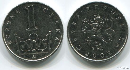 Чехия. 1 крона (2002, XF)