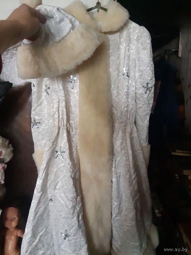 Новогодний карнавальный костюм. Снегурочка. Полный комплект. 70е годы. СССР. В КОЛЛЕКЦИЮ!!!