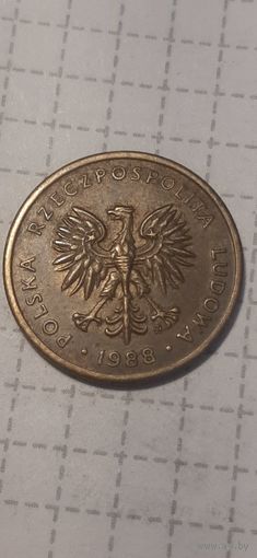 2 злотых Польша 1988 год