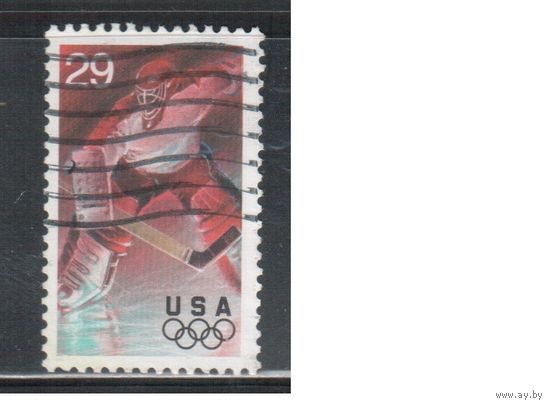 США-1994, (Мих.2431) , гаш., Спорт, ОИ-1994, Хоккей(2)