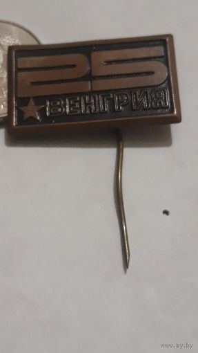 Значок " Венгрия 25 " т.м.