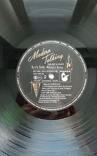 Modern Talking – Let's Talk About Love - The 2nd Album