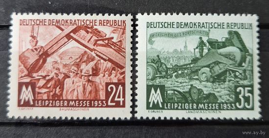 Германия, ГДР 1953 г. Mi.380-381 MNH** полная серия