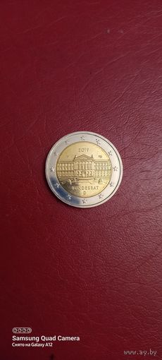 Германия, 2 евро 2019, Бундесрат,  F, (2).