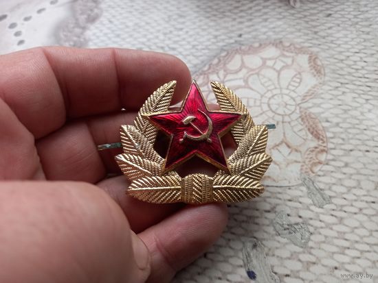 Кокарда солдатская ВС СА СССР краб (2)