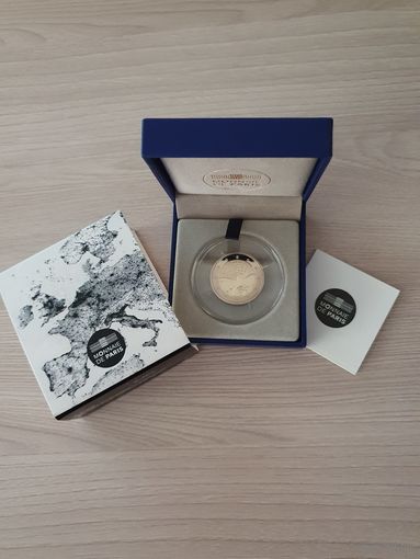 Франция 2 евро 2015 PROOF 70 лет мира в Европе в футляре