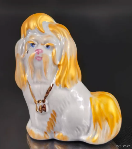 Статуэтка Собачка Фарфор Дулево