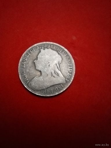 1 Флорин (Два шиллинга) 1896. Великобритания. Бабуля. С рубля. (15) Симпатичный.