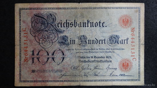 100 марок 1905г -редкая-