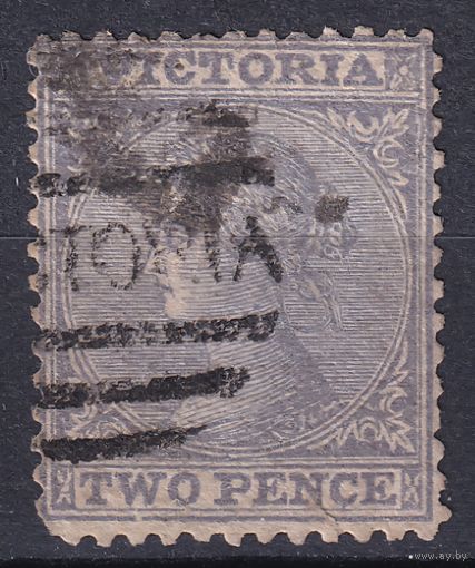 89.Aust. Великобритания. Австралийские штаты. Виктория. Стандарт. 1864 г. 2p. Mi.#38.