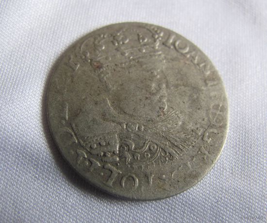 6 грошей 1682 портрет Яна III Собесского в короне Zukowski K.82.1.2 (R)