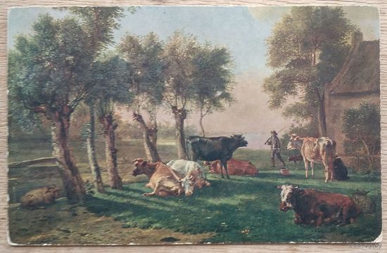 Старинная импортная открытка. Чистая.