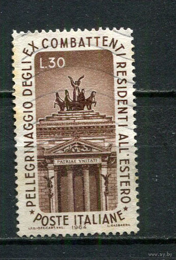 Италия - 1964 - Ветераны войны, паломничество 30L - [Mi.1169] - 1 марка. Гашеная.  (Лот 41Gt)-T41P57