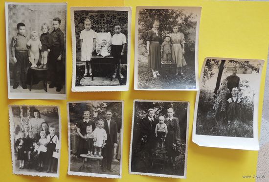 Фото "Родители и дети", Витебщина,  1950-е гг. Цена за единицу