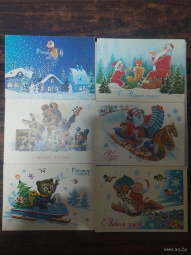 Открытки чистые с новым годом