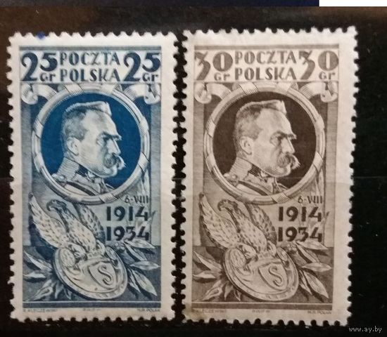 Польша 1934 год Юзеф Пилсудский. Маршал Политик Полная серия *