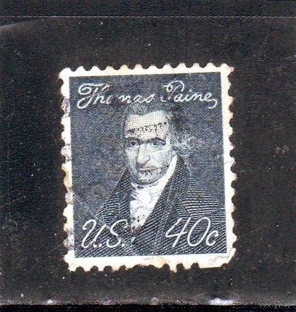 США.Ми-942. Томас Пейн (1737-1809) Серия: Знаменитые американцы .1963.