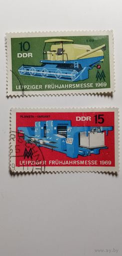 ГДР 1969. Лейпцигская весенняя ярмарка. Полная серия