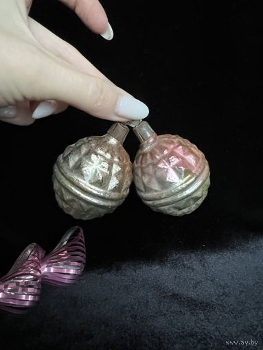 Елочные игрушки шар СССР цена за все К.17