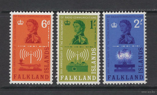 Фолкленды /Falkland Island 1962** 50 лет службе радио связи, Елизавета II