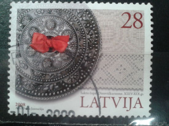 Латвия, 2008. Брошь из южной Курляндии (18/19 век)