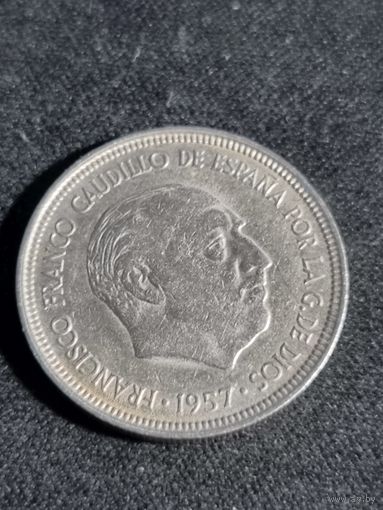 ИСПАНИЯ 5 ПЕСЕТ 1957 #2
