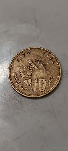 Марокко 10 сантимов 1974