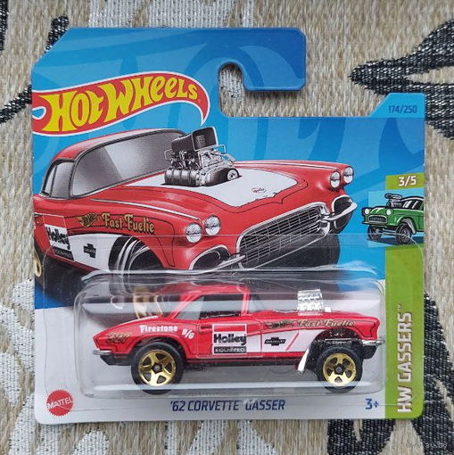 HotWheels Модель авто 1/43 " 62 CORVETTE GASSER"