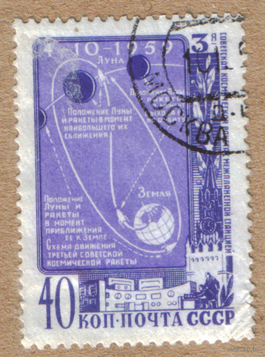 3-я ракета Земля-Луна СССР 1959