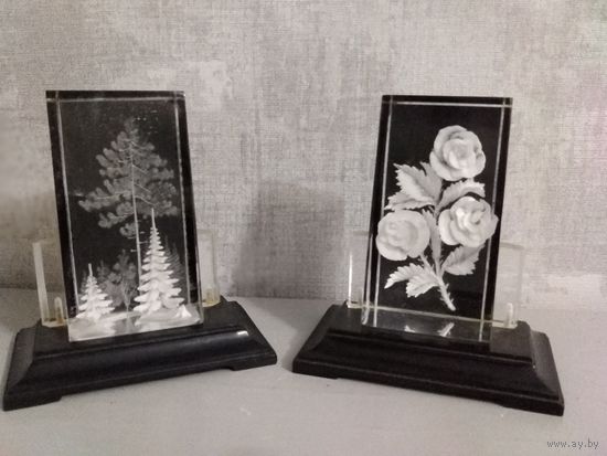 Сувениры СССР, стекло,пластмасса. 2 шт.