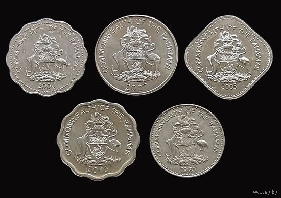 5 МОНЕТ БАГАМЫ