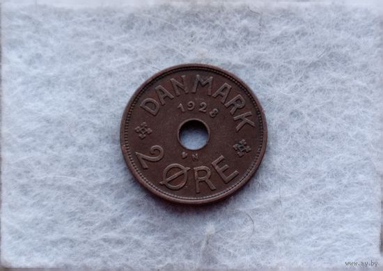 Werty71 Дания 2 эре 1928